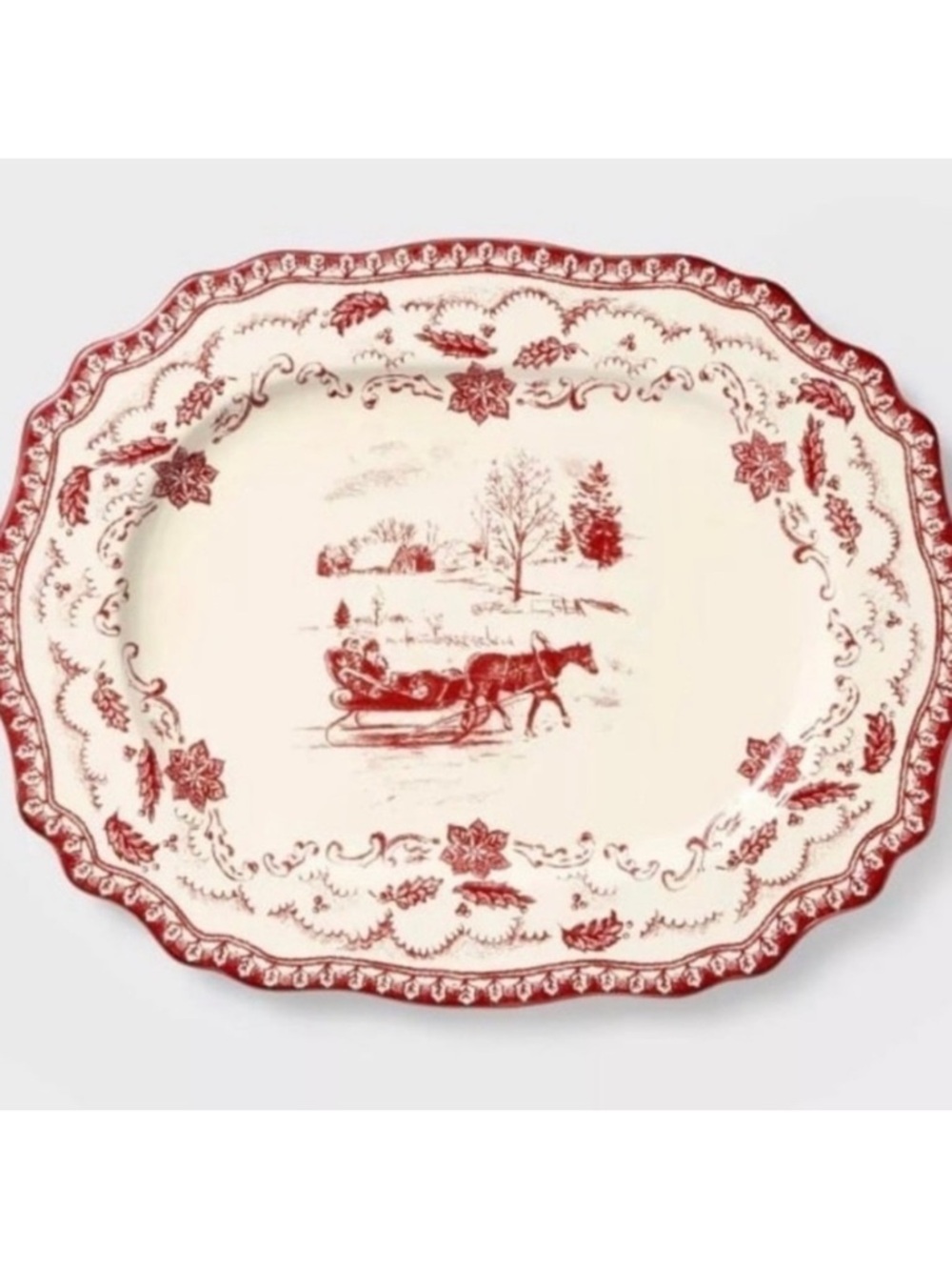 Threshold Studio McGee Stoneware Oval Serving Platter Tray Target Christmas 2024